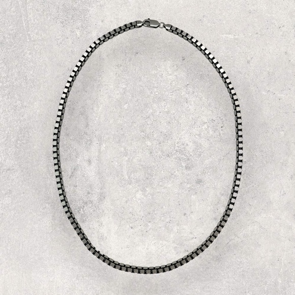 Other - 925 ITALY Sterling Silver 5mm Box Chain Men's Necklace